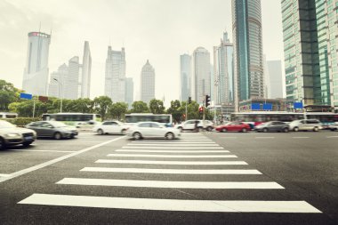 sokak Lujiazui Shanghai, Çin