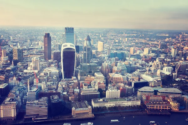 Cidade de Londres ao pôr do sol — Fotografia de Stock