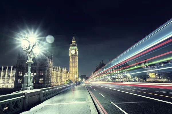 Big Ben a Westminster hídról, London — Stock Fotó