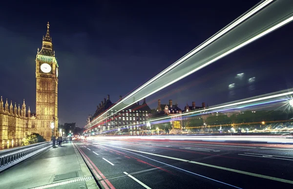 Big Ben a Westminster hídról, London — Stock Fotó