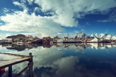 Bahar günbatımı - Reine, Lofoten Adaları, Norveç