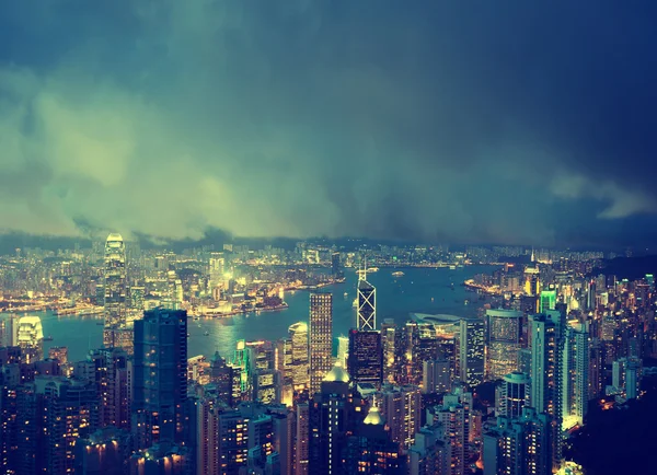 Isla de Hong Kong desde Victoria 's Peak —  Fotos de Stock