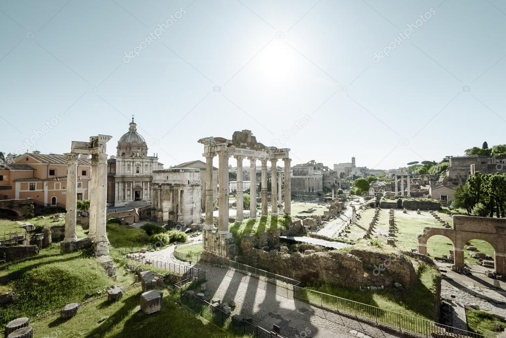 Roman ruins in Rome, Italy