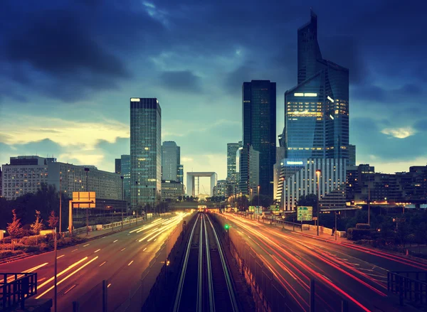 Yol Paris Ladefense, Fransa — Stok fotoğraf