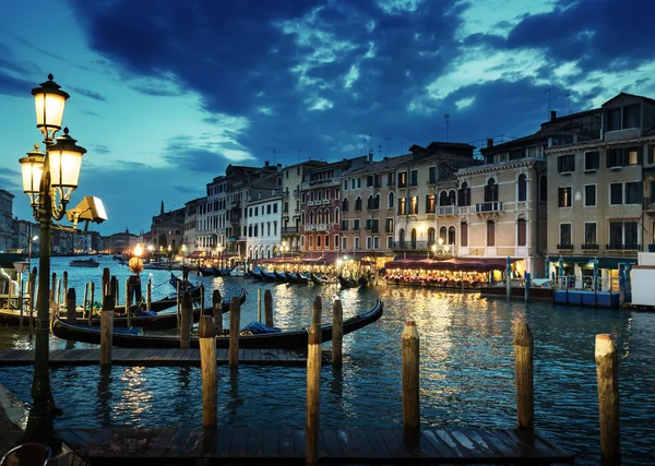 Grand Canal in sunset time, Venice, Italy — Stock Photo, Image