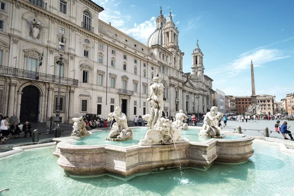 Piazza navona, Rzym. Włochy — Zdjęcie stockowe