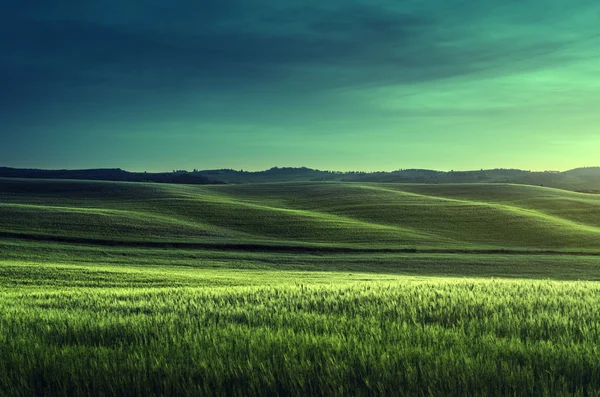 Toskana Sonnenuntergang, Italien — Stockfoto