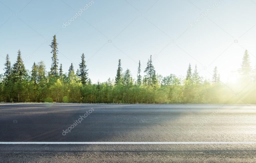 road in north mountain forest