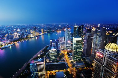 Shanghai gece görünümü, Çin
