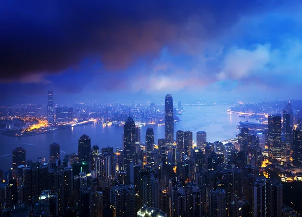 Victoria tepesinden Hong Kong. — Stok fotoğraf