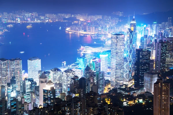 Hong Kong dalla vetta Victoria — Foto Stock