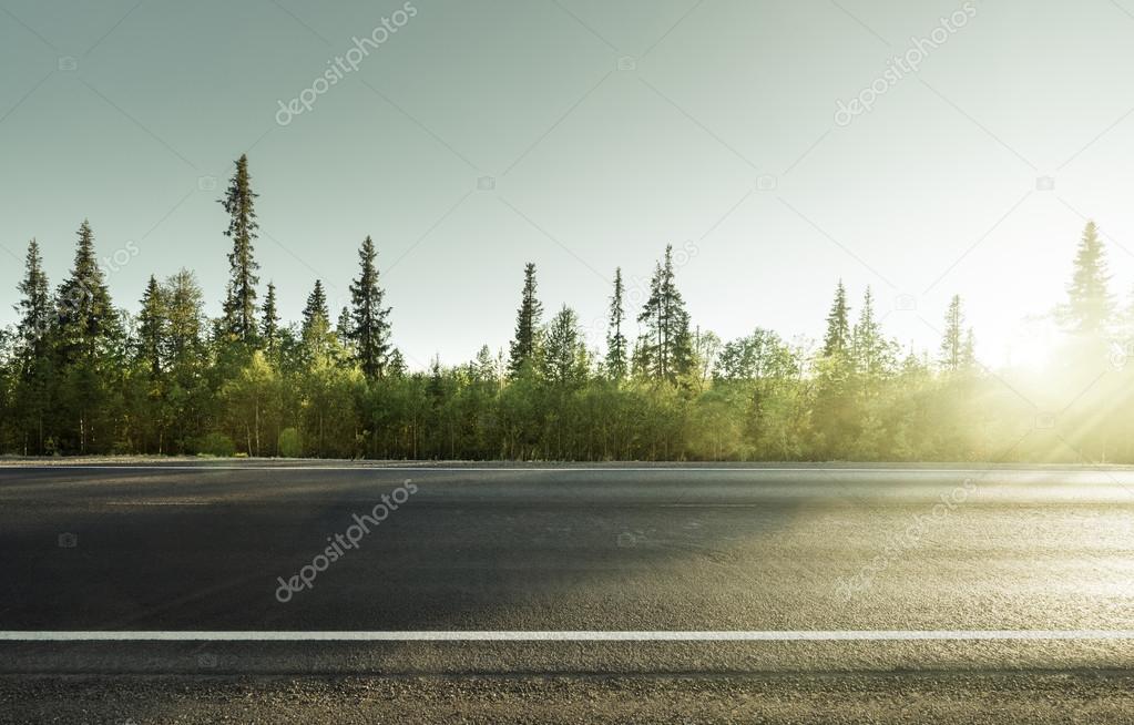 road in north mountain forest