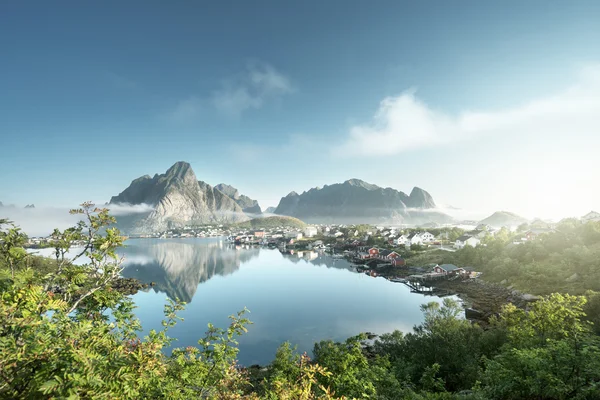 Reine Village, Lofoten-szigetek, Norvégia — Stock Fotó