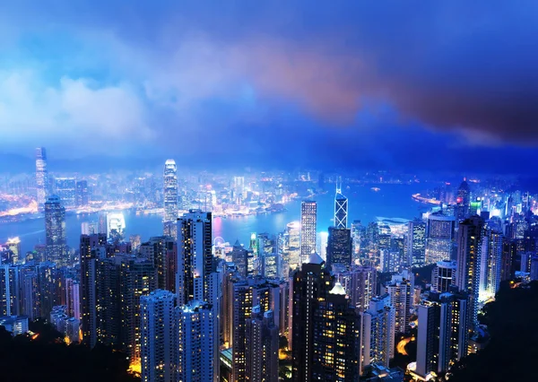 Hong kong desde el pico Victoria — Foto de Stock