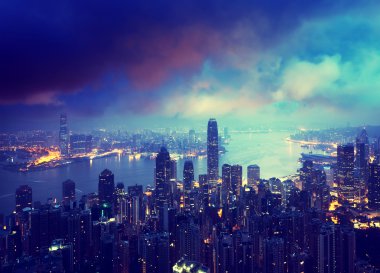 Victoria tepesinden Hong Kong.