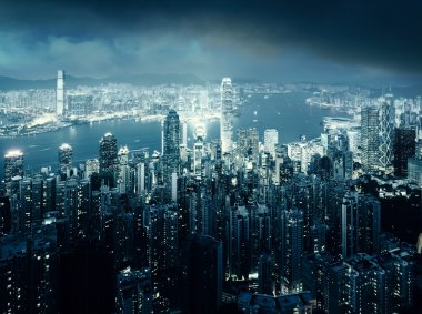 Victoria tepesinden Hong Kong.