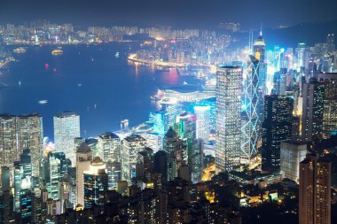 Victoria tepesinden Hong Kong.