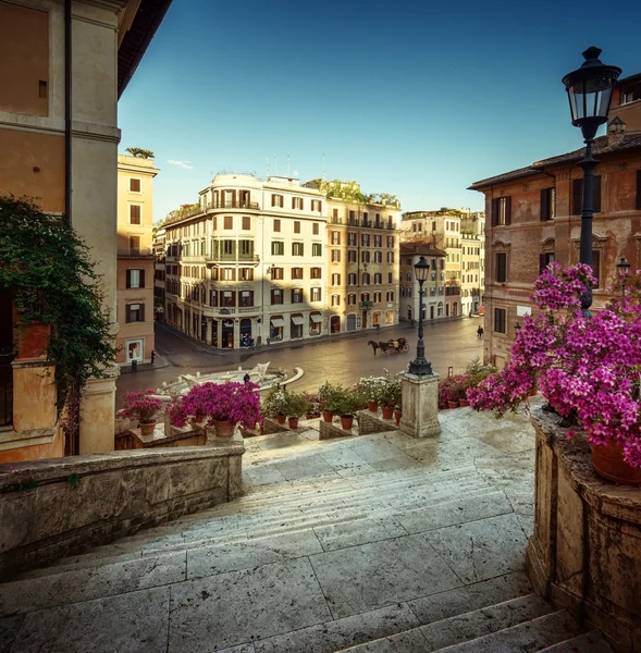 Spanyol lépcsők, Róma, Olaszország — Stock Fotó