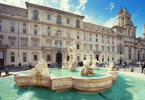 Piazza navona, Róma. Olaszország — Stock Fotó