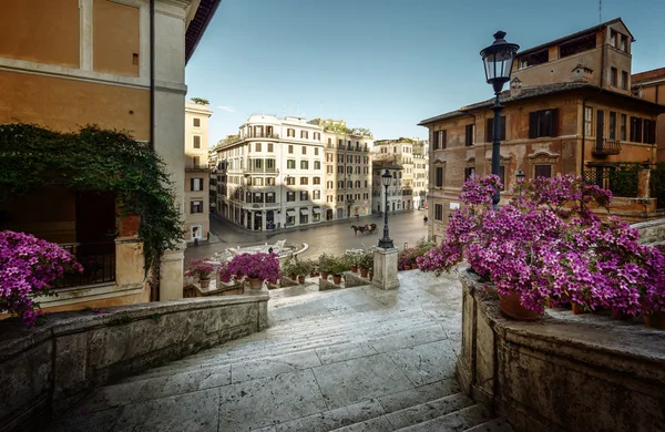 Spanyol lépcsők, Róma, Olaszország — Stock Fotó