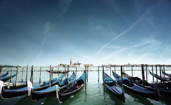 Canal Grande e chiesa di San Giorgio Maggiore, Venezia — Foto Stock