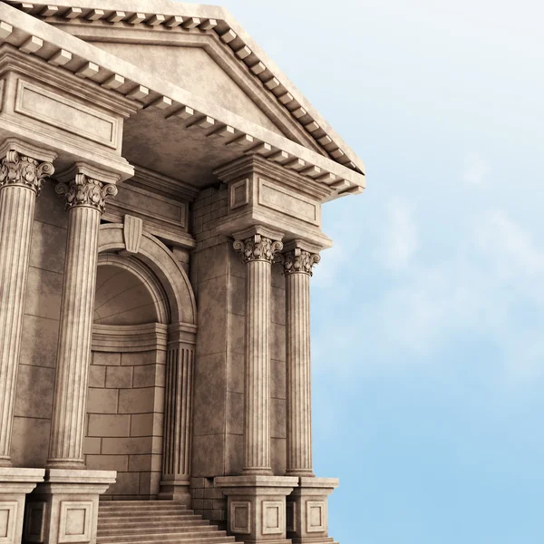 Greek Ancient Building. 3d rendering. — Stock Photo, Image