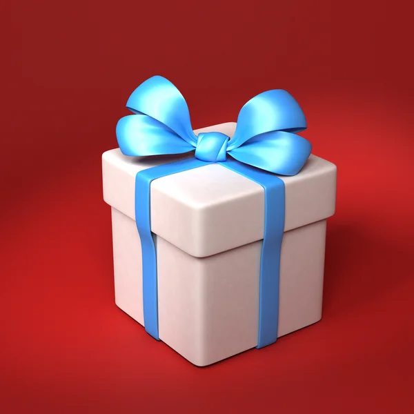 De doos van de gift. 3D-rendering — Stockfoto