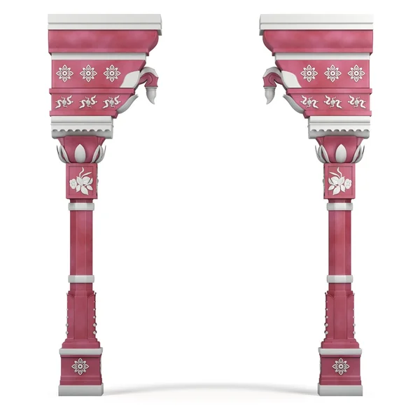 Красно-индийская колонна — стоковое фото