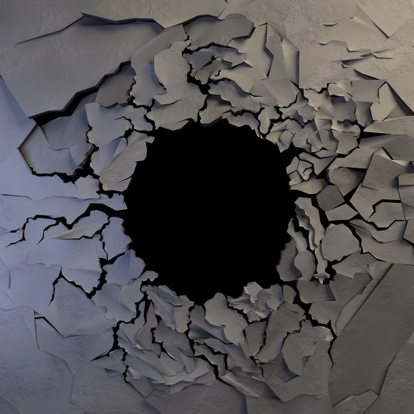 地球亀裂で巨大な穴 — ストック写真