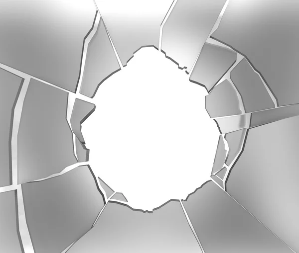 割れたガラスの背景。3 d のレンダリング — ストック写真