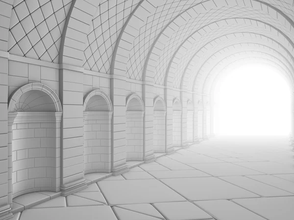 Tunnel a colonna vintage — Foto Stock