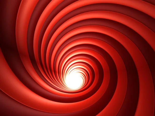 3d 红色抽象漩涡 — 图库照片