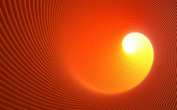 抽象的橙色 3d 涡 — 图库照片