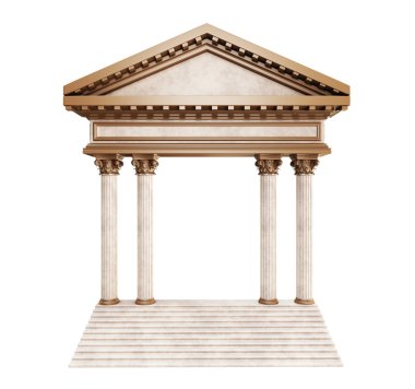 Merdiven klasik bronz kemer