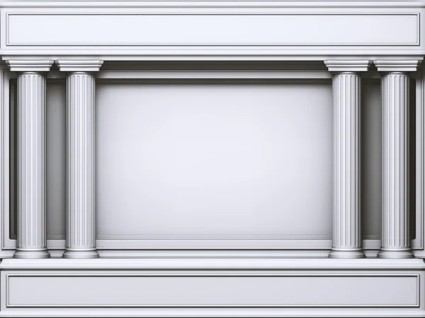 Dört klasik Dorik sütun ark