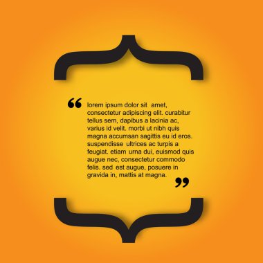 Kabarcık tipografik Poster şablonu alıntı.