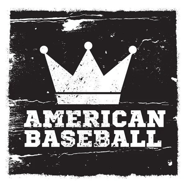 American baseball. Vector Graphics and typography t-shirt design for apparel. — Stock Vector