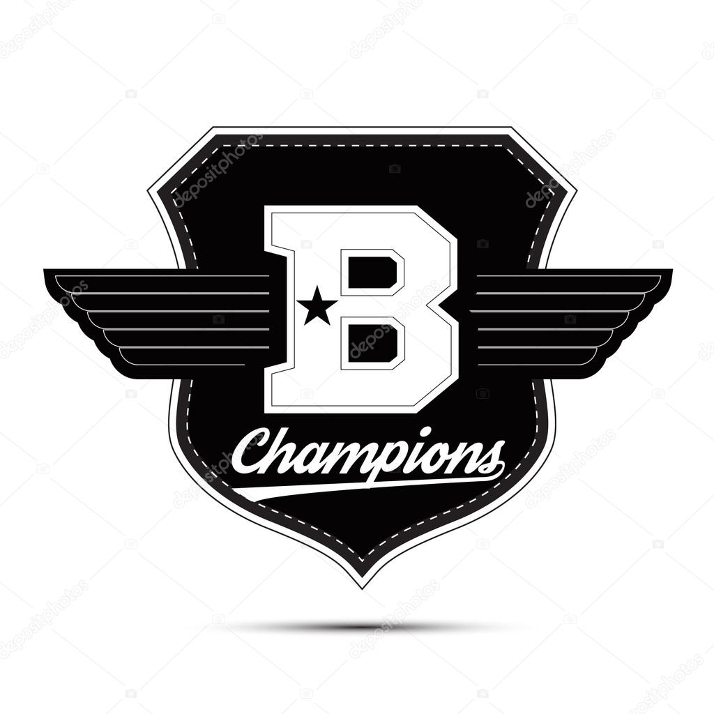 Varsity college university champions division team sport label typography, t-shirt graphics for apparel Stock Vector Image by ©kednert
