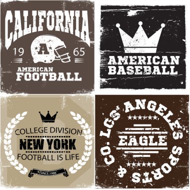 Giyim için vektör Grafik ve tipografi t-shirt tasarımı Koleksiyonu