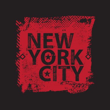 Vintage New york city logo gömlek.