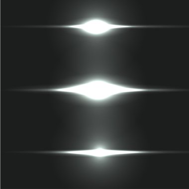 Güzel parlak mercek parlaması topluluğu. Işık efektleri Flash. Kullanımı kolay