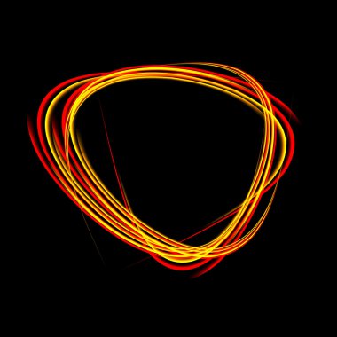 Yuvarlak enerji çerçeve. Parlayan daire afiş. Sihirli ışık neon enerji daire. Parlayan yangın ring izleme.