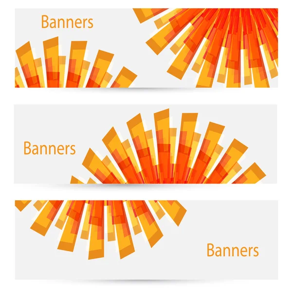 Abstracte creatieve lichte banners — Stockvector