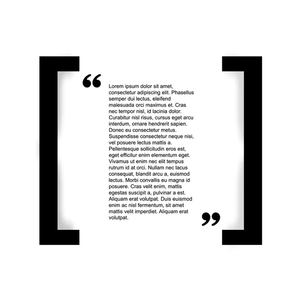 Citation bulle Modèle d'affiche typographique . — Image vectorielle