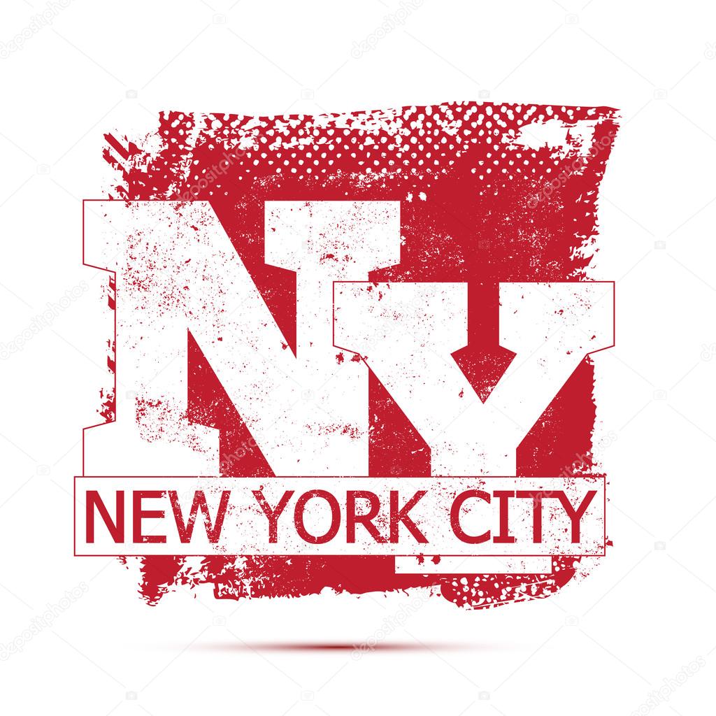 College New York typography, t-shirt graphics
