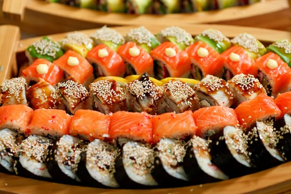Sushi Restaurant Servierset — Stockfoto