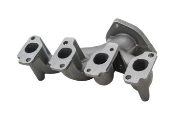 Araba, emme manifoldu üzerinde beyaz izole