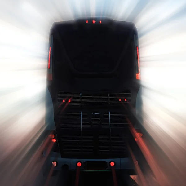 Motion blurred rear bus Royalty Free Stock Images