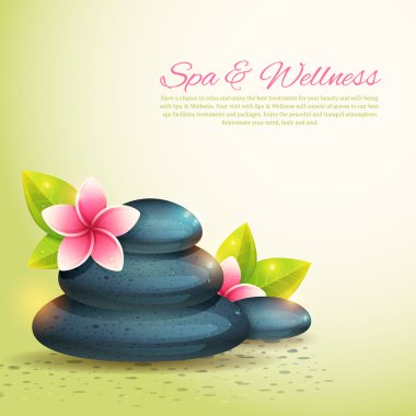 thematical spa kart sağlık öğeleriyle izole dizisini