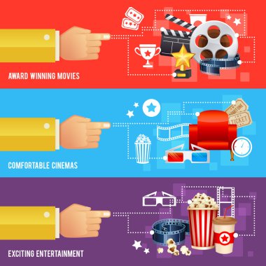 Gerçekçi sinema film poster şablonu